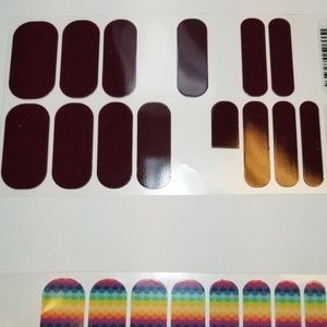 Jamberry Nail Wraps - Burgundy Partial